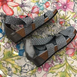 Grey Muk Luk sandals